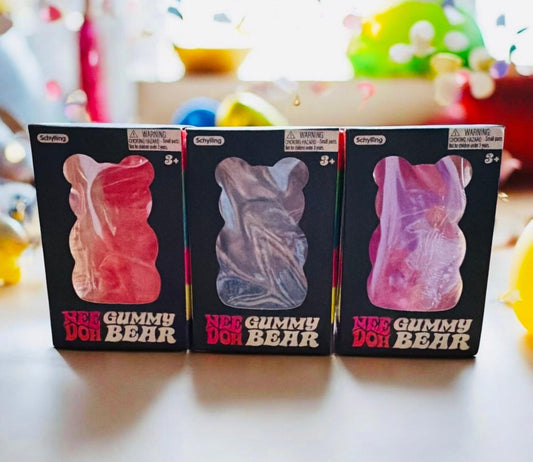 Schylling NeeDoh Gummy Bear Sensory Squish Toy – Assorted Colors, Ages 3+