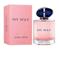 Giorgio Armani 'My Way' perfume bottle and packaging on a white background
