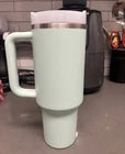 Stanley 40 oz Mint Green Insulated Travel Tumbler With Handle & Lid