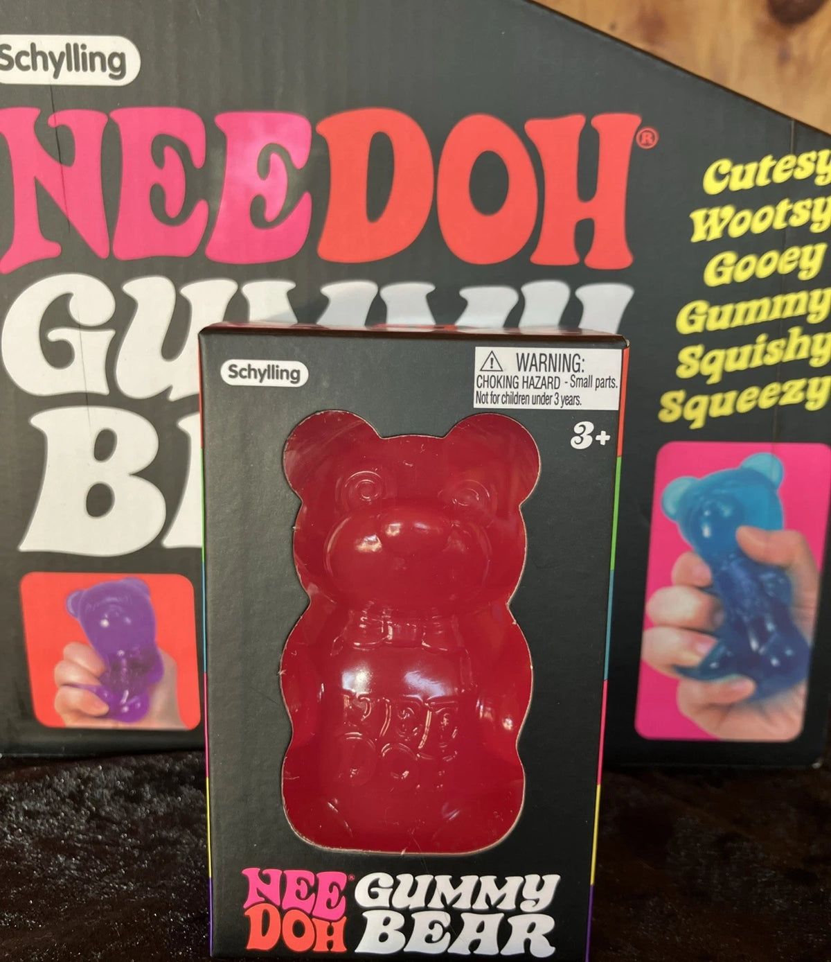 Schylling NeeDoh Gummy Bear Sensory Squish Toy – Assorted Colors, Ages 3+
