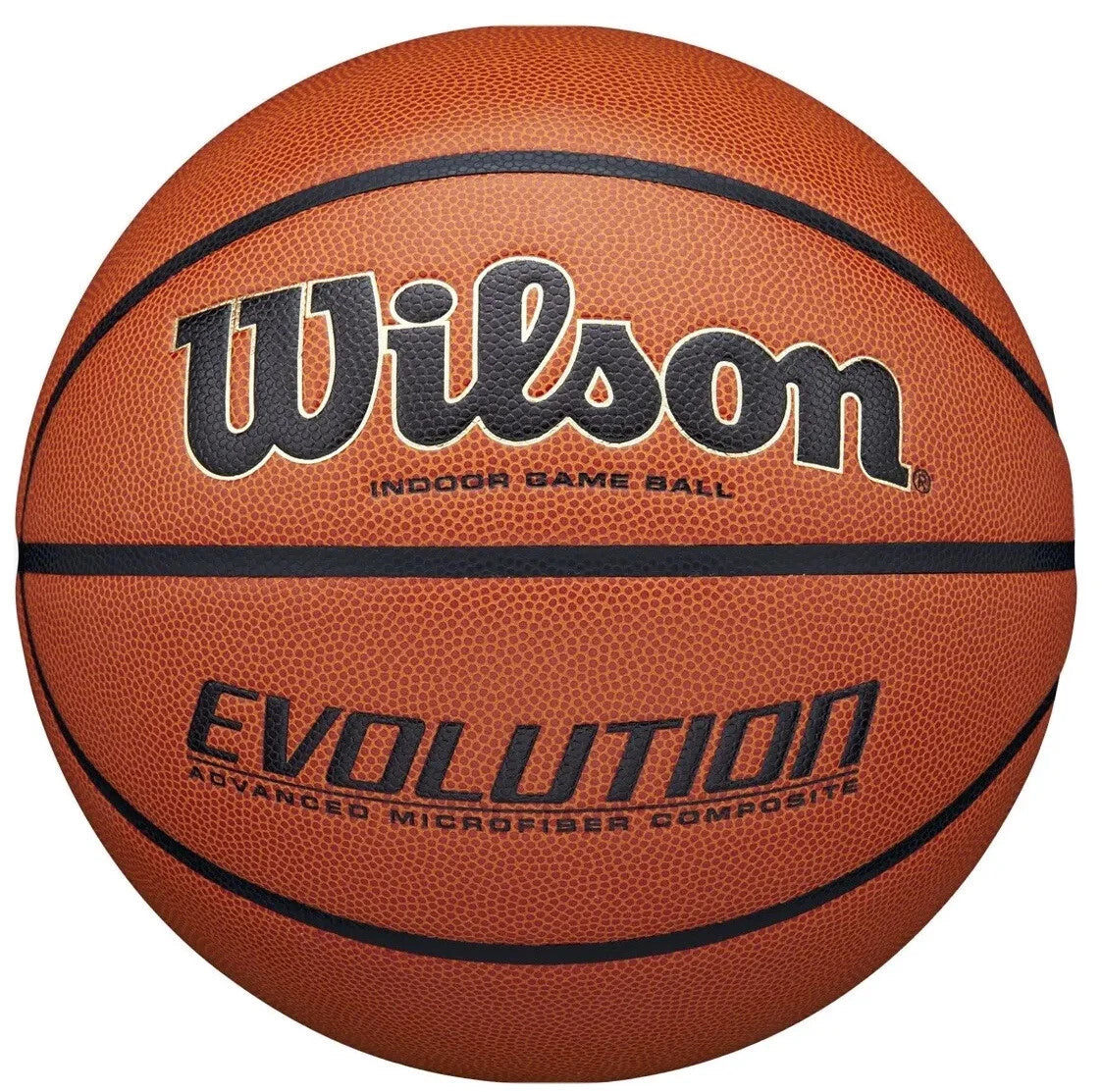 Wilson Evolution 29.5 Inch Indoor Game Basketball - Black