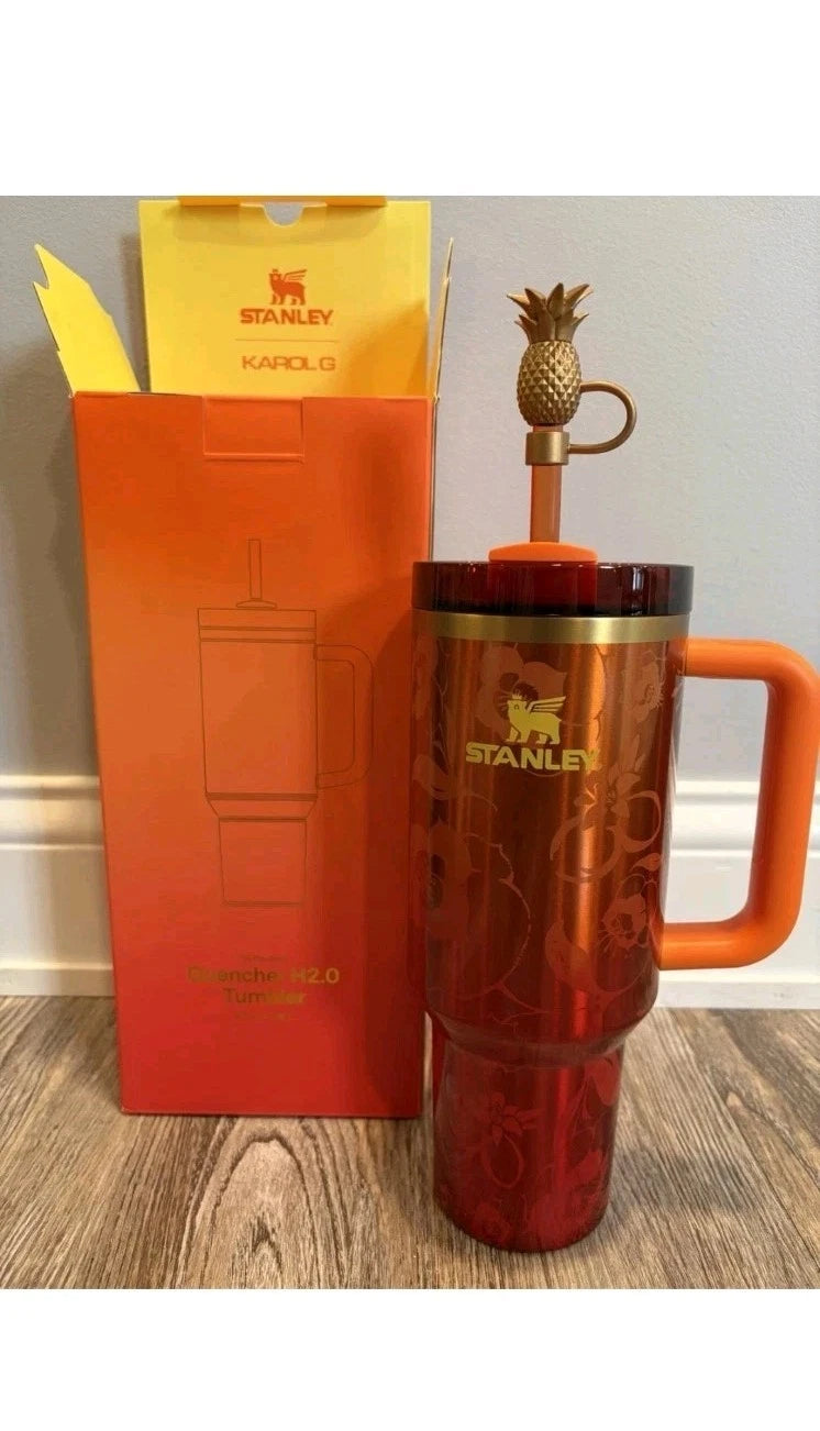 Stanley x KAROL G 40oz Quencher H2.0 FlowState Tumbler Cup New Limited IN HAND